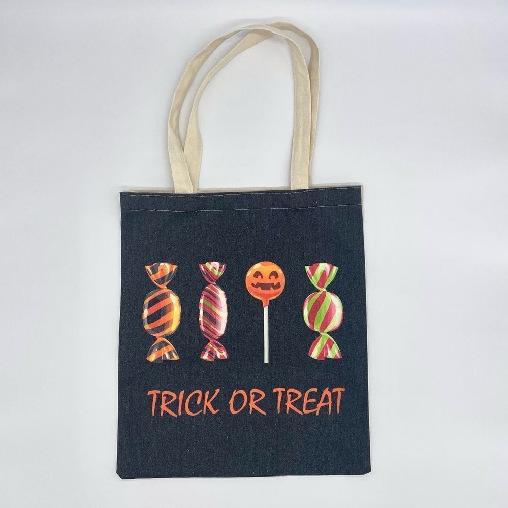 TRICK or Treat Canvas Halloween Tote